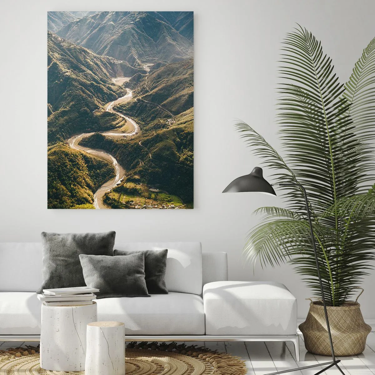 Obraz na skle - Přímo ze srdce hor - 50x70 cm