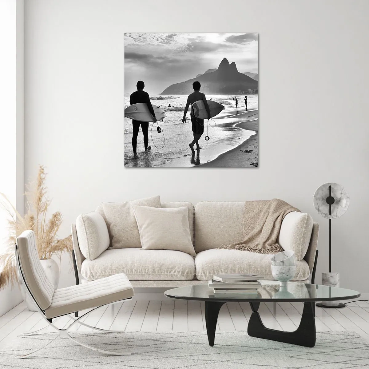 Obraz na skle - Samba na jednu vlnu - 30x30 cm