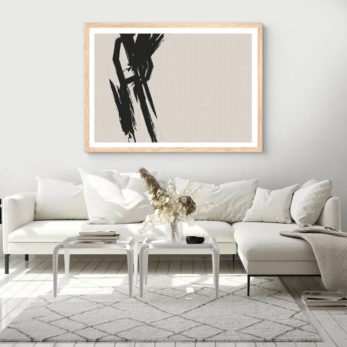 Plakát v rámu světlý dub - Nezastavitelná hybnost - 100x70 cm