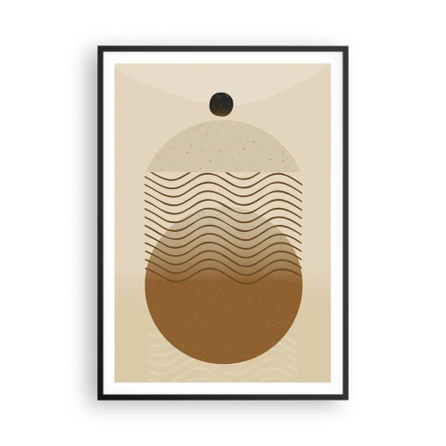 Plakát v černém rámu - O původu geometrických obrazců - 70x100 cm