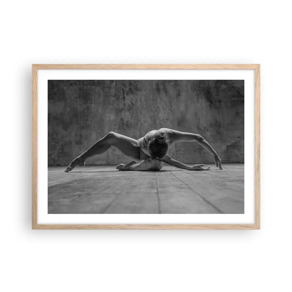 Plakát v rámu světlý dub - Nalezená symetrie - 70x50 cm