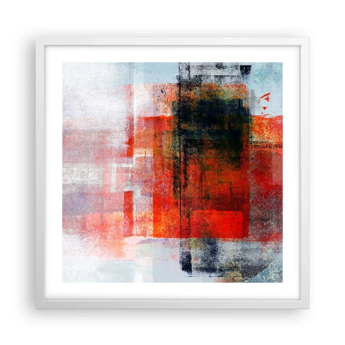Plakát v bílém rámu - Zářící kompozice - 50x50 cm
