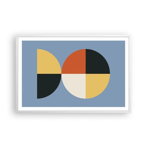 Plakát v bílém rámu - Koukej a počítej - 91x61 cm