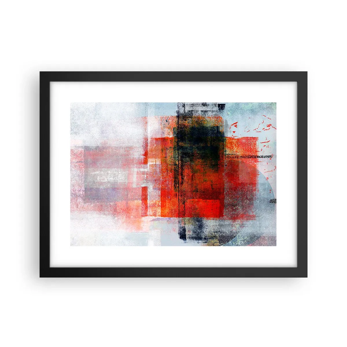 Plakát v černém rámu - Zářící kompozice - 40x30 cm