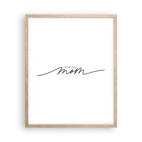 Plakát v rámu světlý dub - Velké emoce - 40x50 cm