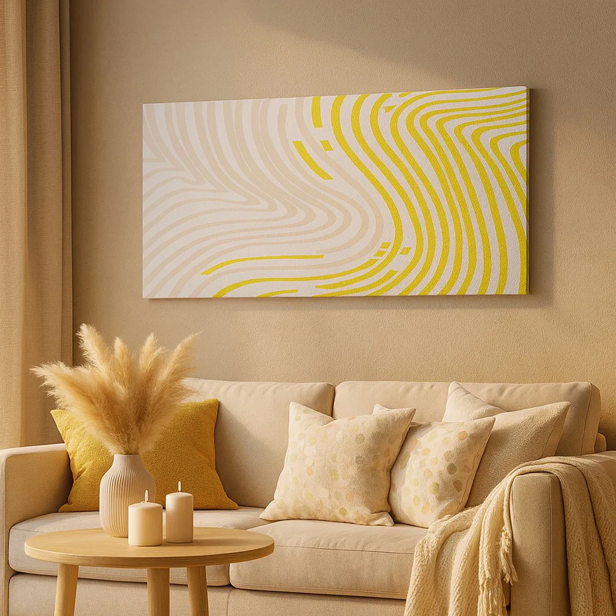 Obraz na plátně - Kompozice s mírným ohybem - 100x40 cm