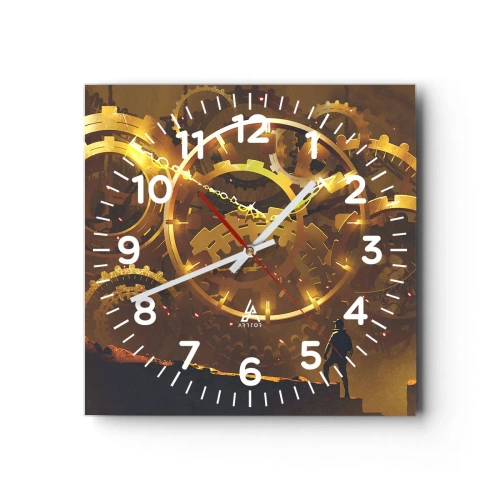 Nástěnné hodiny - U zdroje času - 30x30 cm