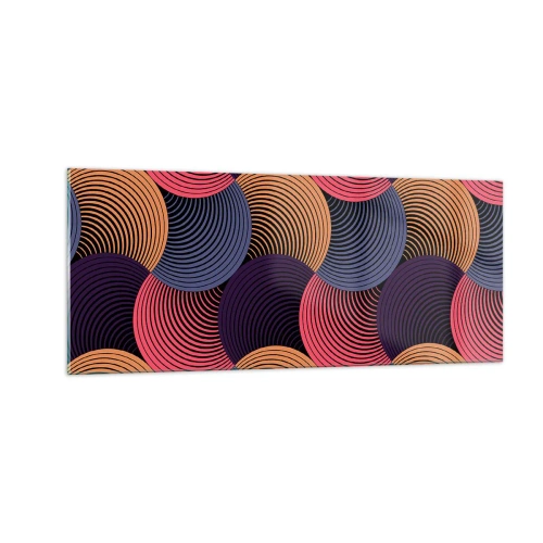 Obraz na skle - V kruhovém rytmu - 100x40 cm