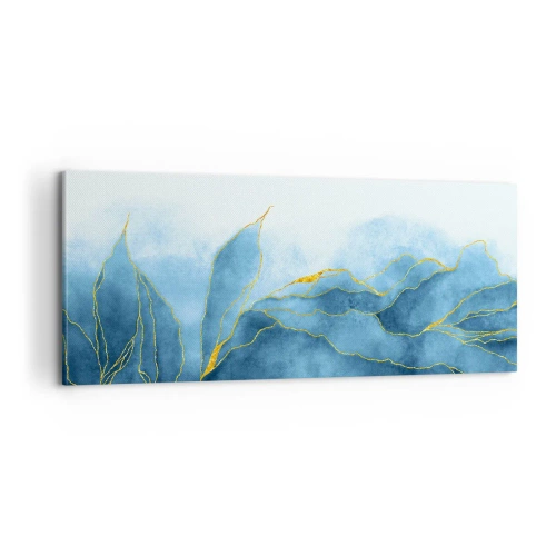Obraz na plátně - Blankyt ve zlatě - 100x40 cm