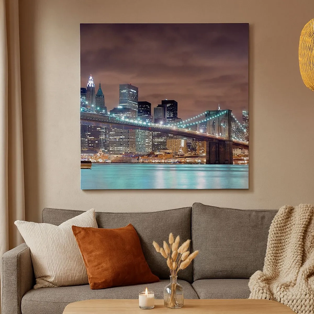 Obraz na plátně - Světla velkoměsta - 30x30 cm