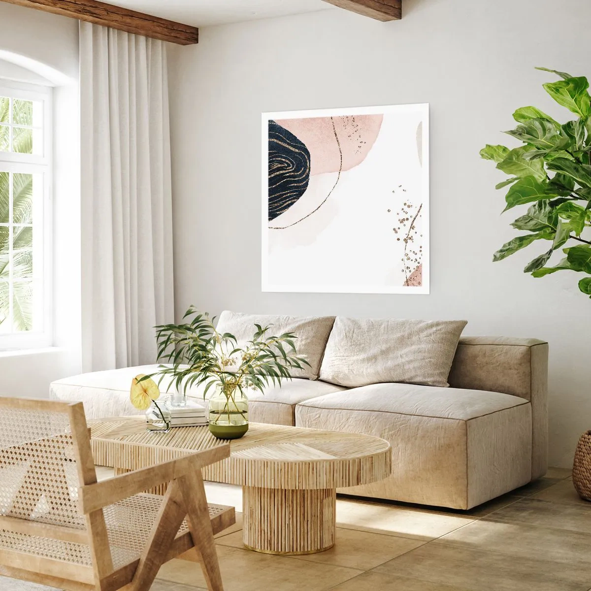 Plakát - Vše plyne - 40x40 cm