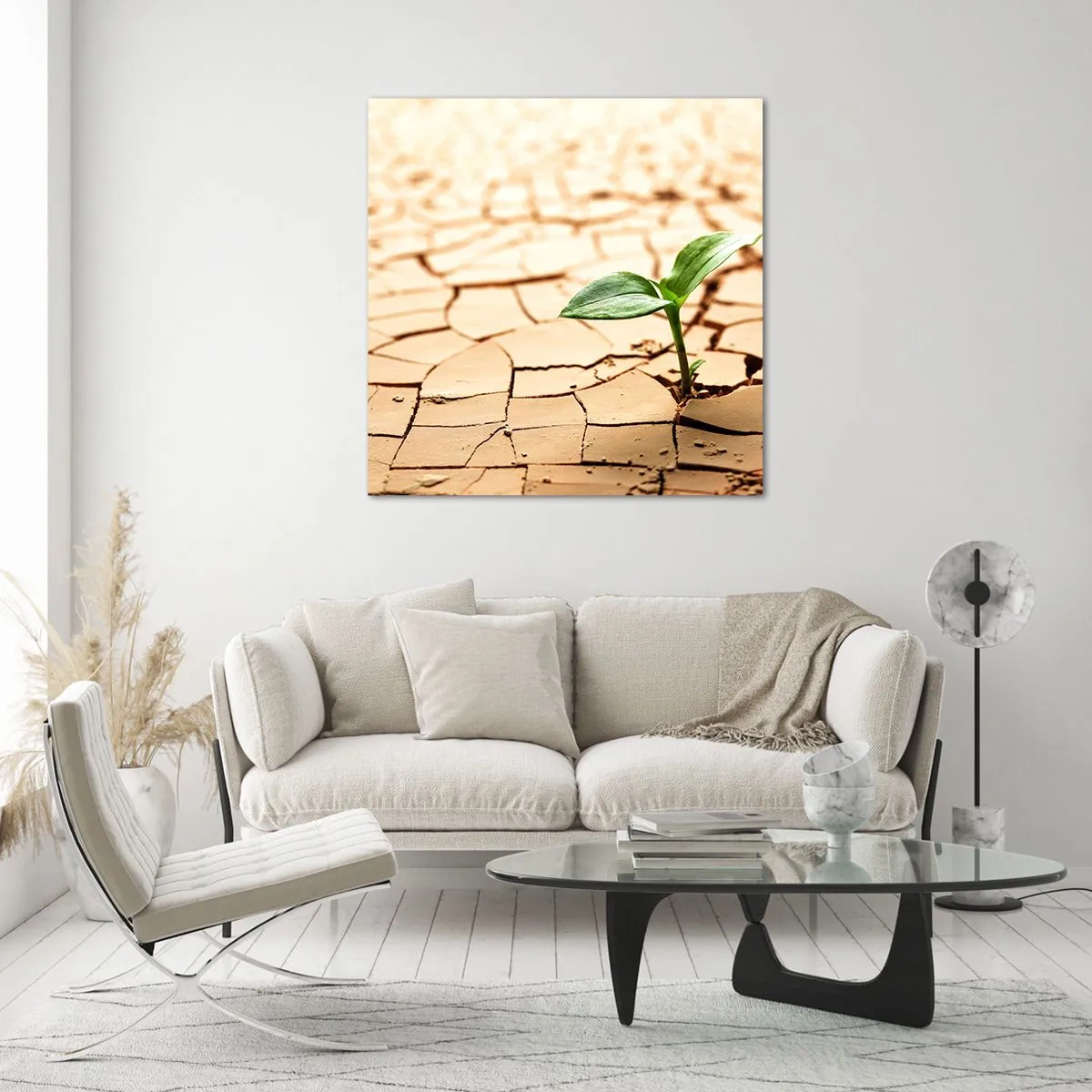 Obraz na skle - Nespoutaná síla života - 30x30 cm