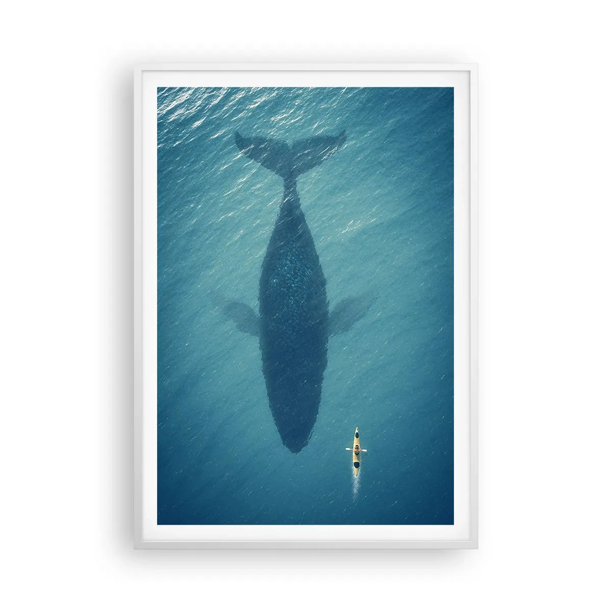 Plakát v bílém rámu - Setkání na oceánu - 70x100 cm