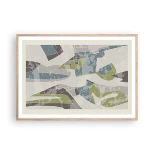 Plakát v rámu světlý dub - Kompozice za sklem - 100x70 cm