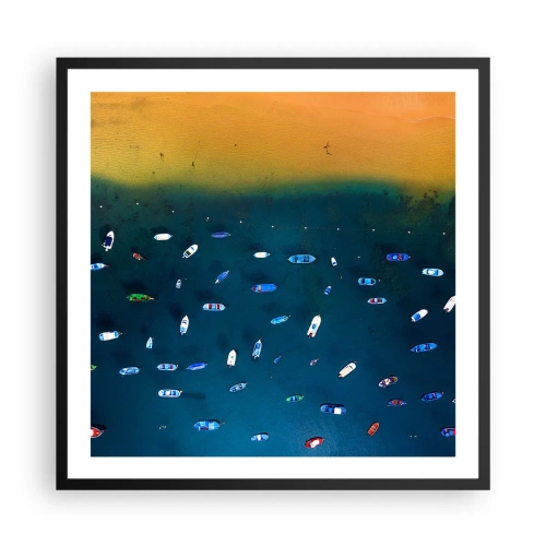 Plakát v černém rámu - Prázdninová hra - 60x60 cm