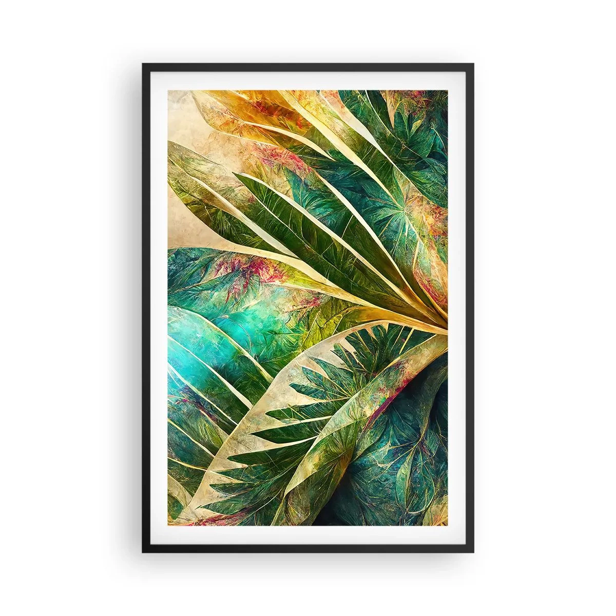 Plakát v černém rámu - Barvy tropů - 61x91 cm
