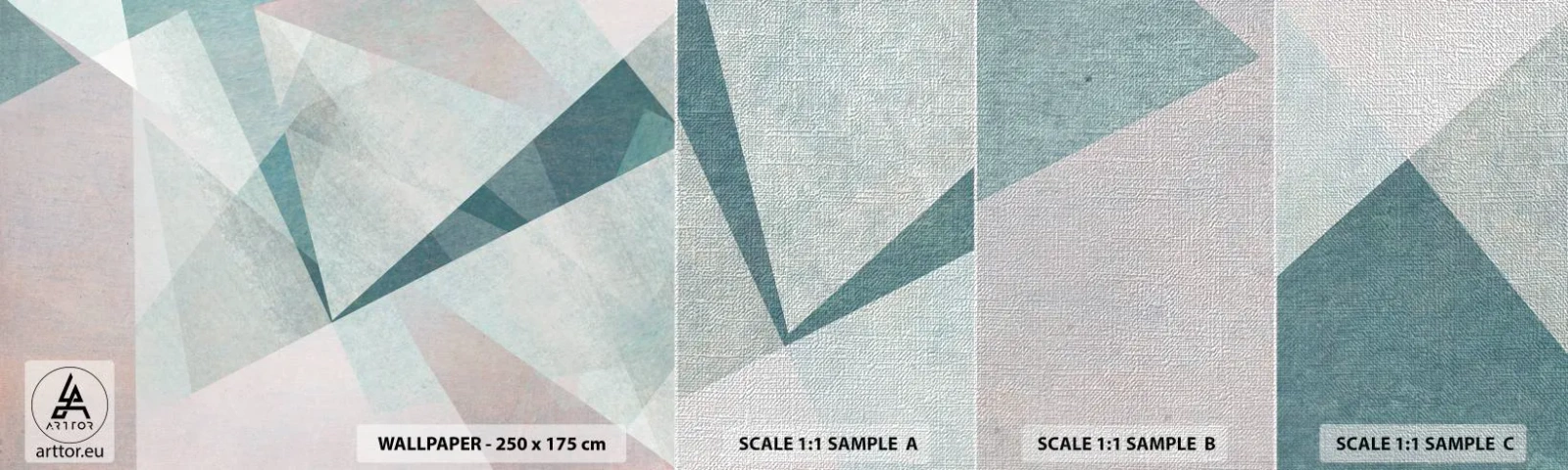 Vzor Fototapety Premium Canvas - V klidu, ale dynamicky - Abstrakce, Kus, Moderní vzor - 100x30 cm