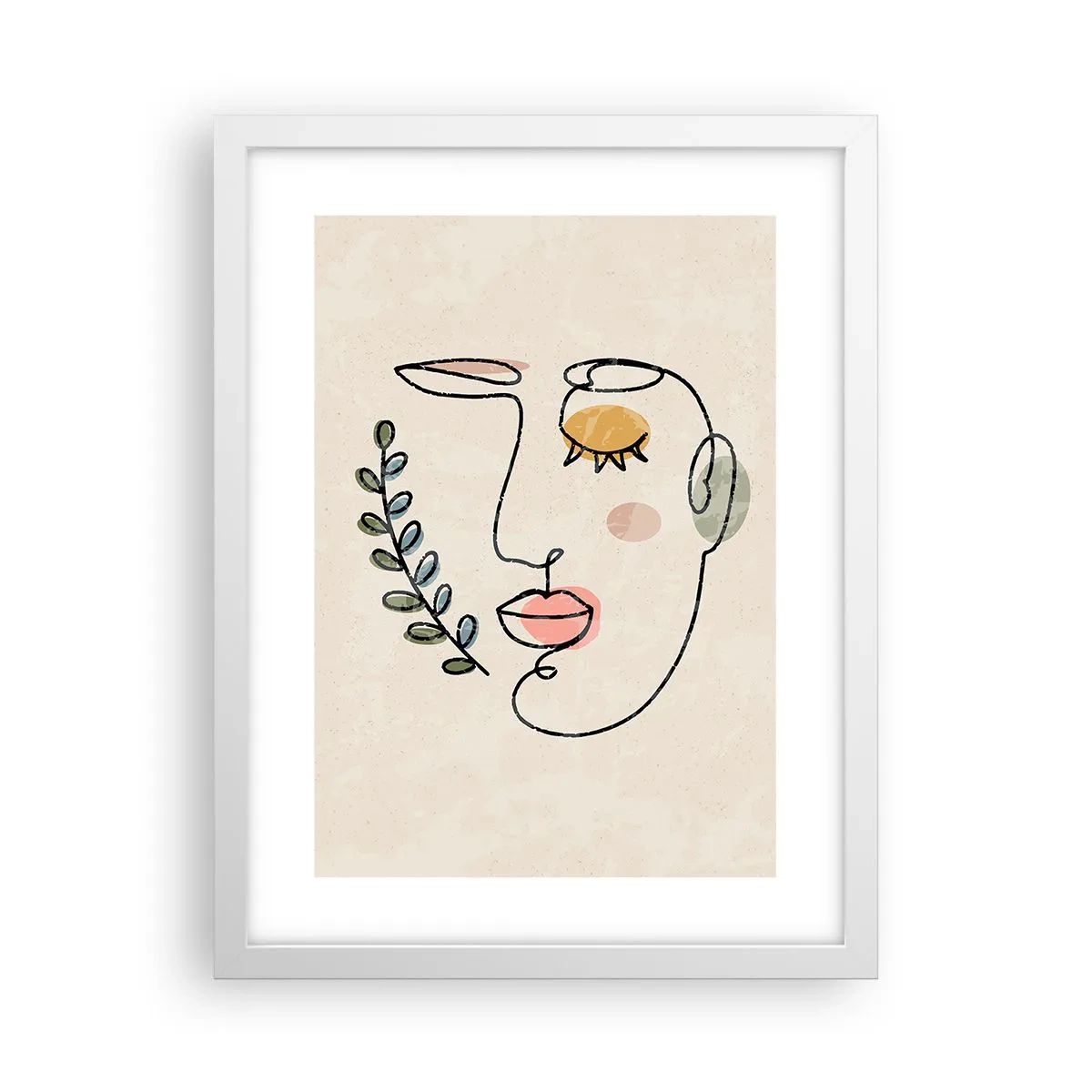 Plakát v bílém rámu - Nalezený klid - 30x40 cm