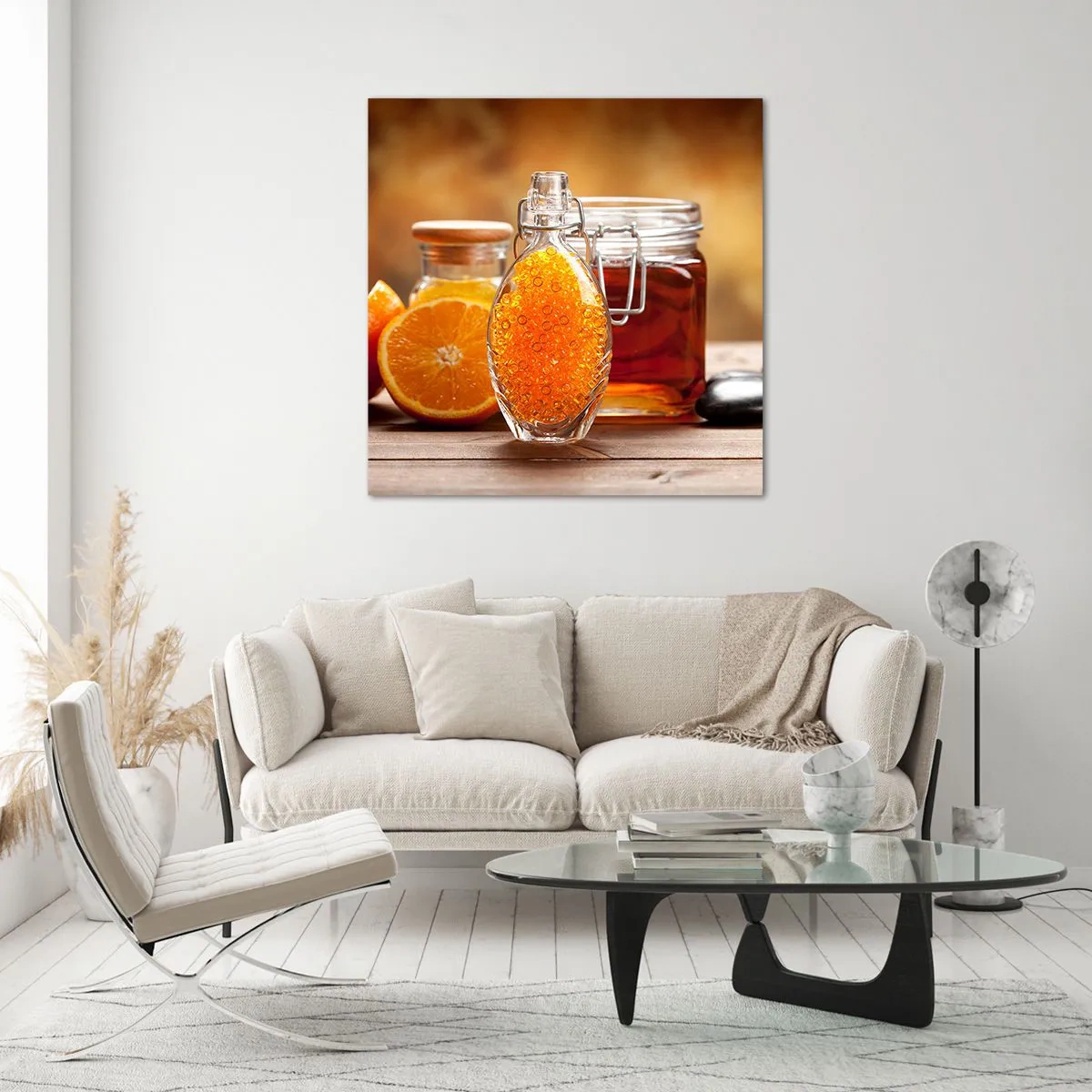 Obraz na skle - Sluneční chutě a aromata - 70x70 cm
