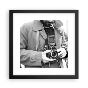 Plakát v černém rámu - V retro stylu - 30x30 cm