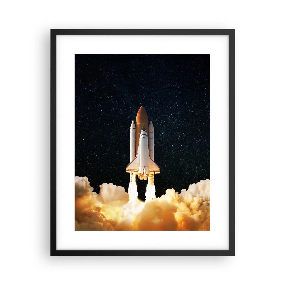 Plakát v černém rámu - Ad astra! - 40x50 cm
