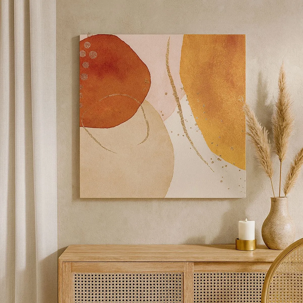 Obraz na plátně - Zaoblení a pohyb - 30x30 cm