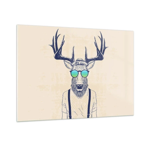 Obraz na skle - A koho jsi čekal? - 100x70 cm