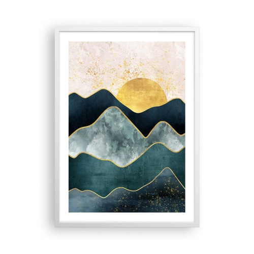 Plakát v bílém rámu - Za sedmero horami - 50x70 cm