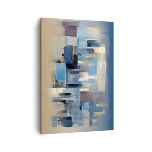 Obraz na plátně - Modrá konstrukce - 50x70 cm