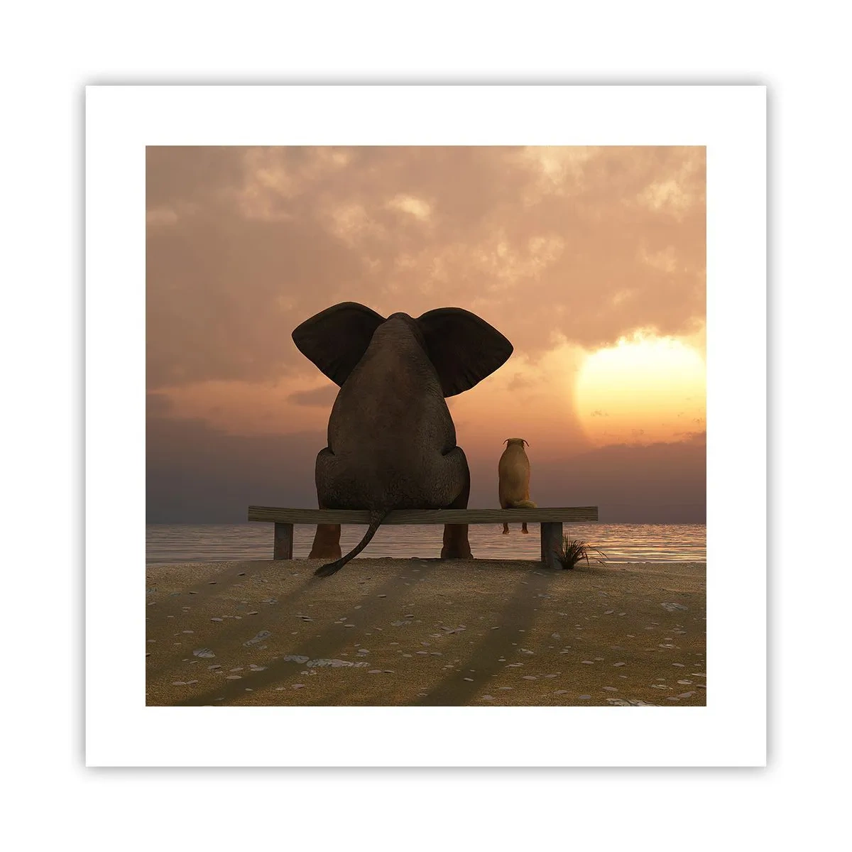 Plakát - Je skvělé spolu mlčet - 40x40 cm