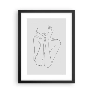 Plakát v černém rámu - O čem sní dívky - 30x40 cm