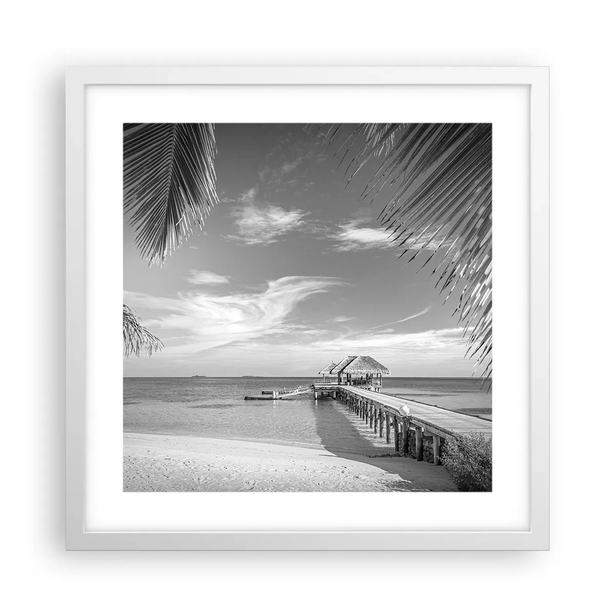 Plakát v bílém rámu - Vzpomínka nebo sen? - 40x40 cm