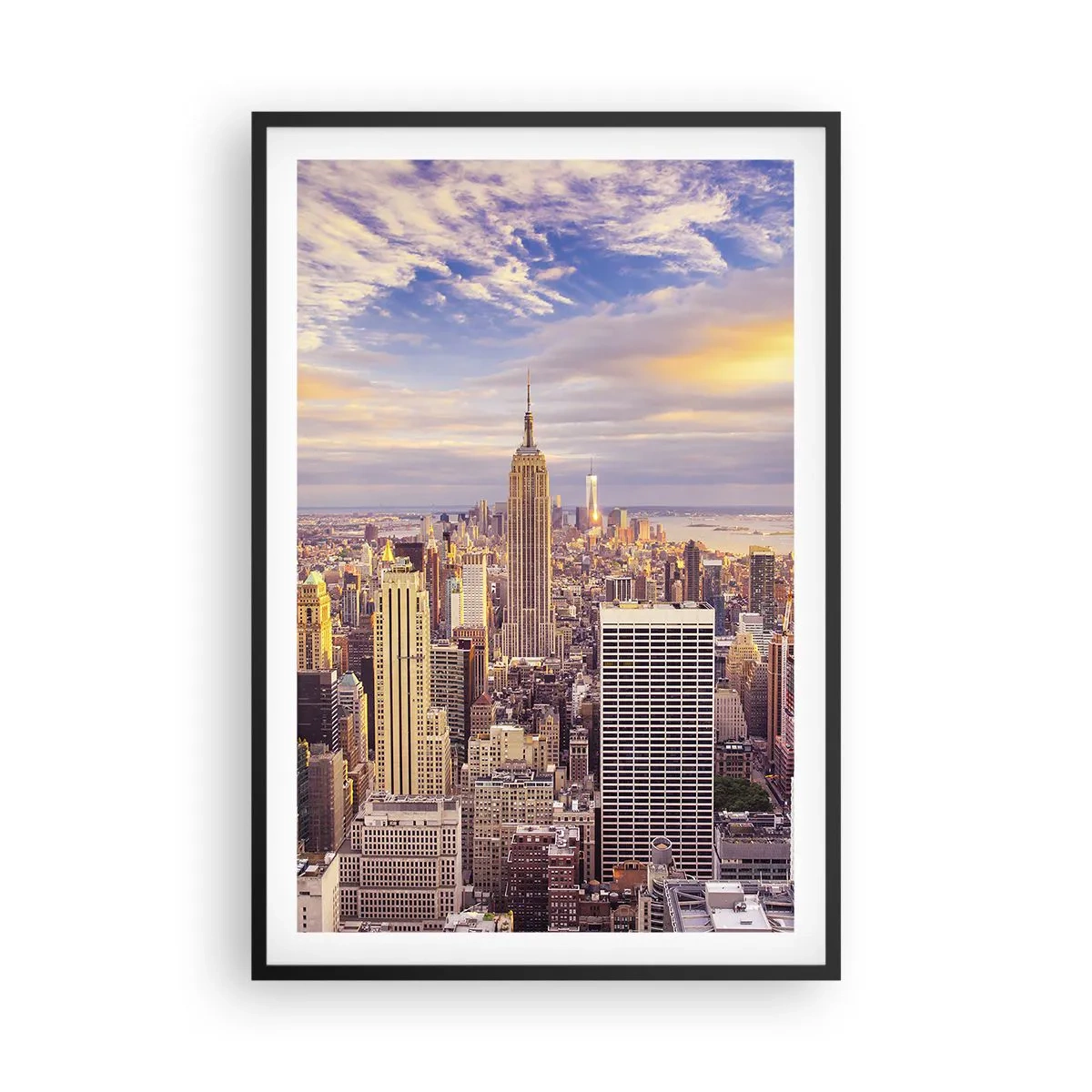 Plakát v černém rámu - Dosáhnout samotná oblaka - 61x91 cm