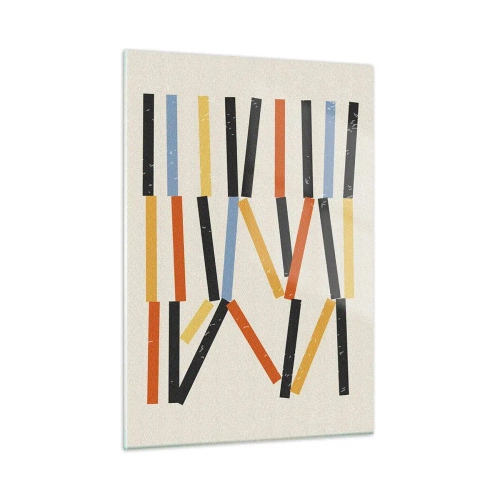 Obraz na skle - Kompozice na úrovni - 50x70 cm