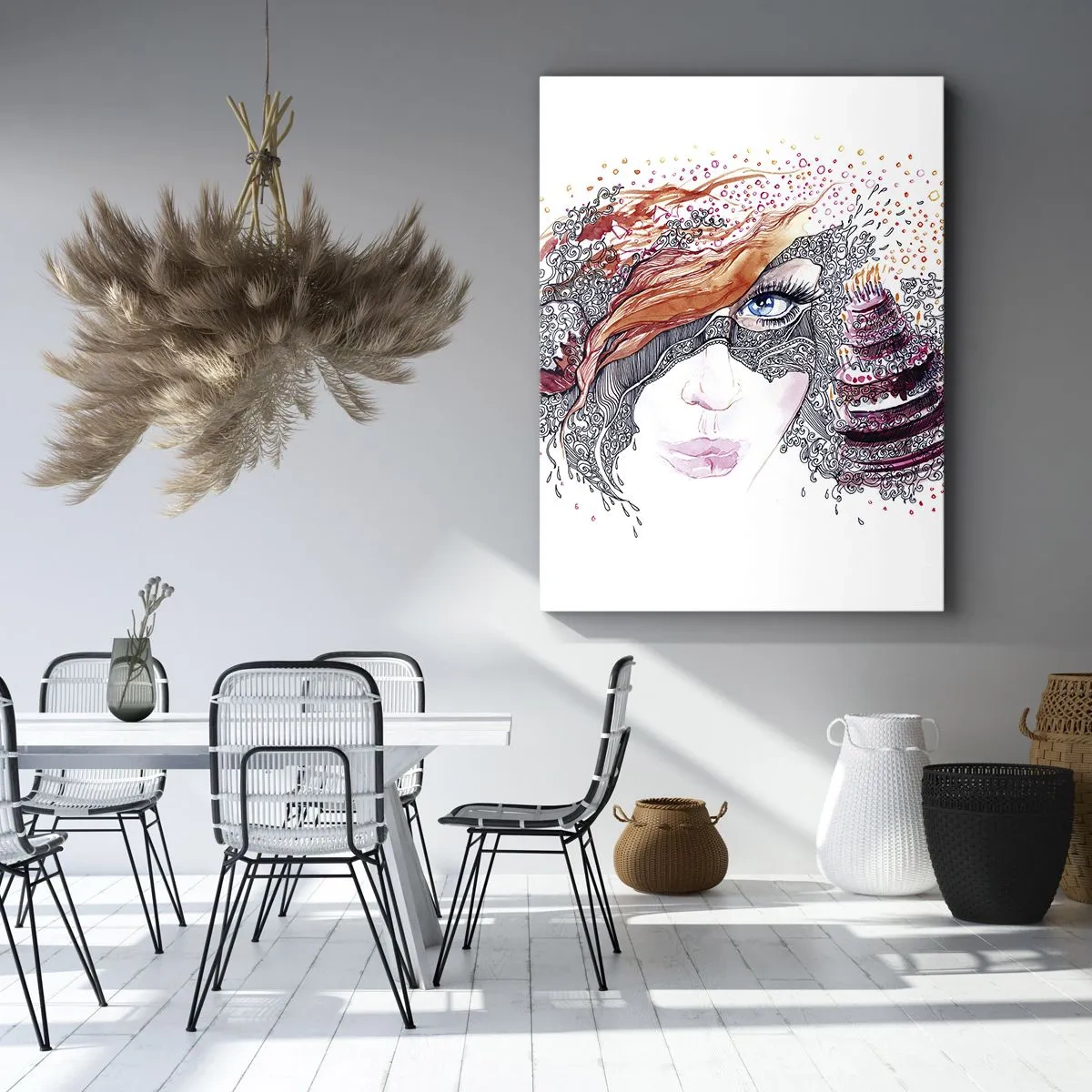Obraz na plátně - S ní je každý den svátek - 50x70 cm
