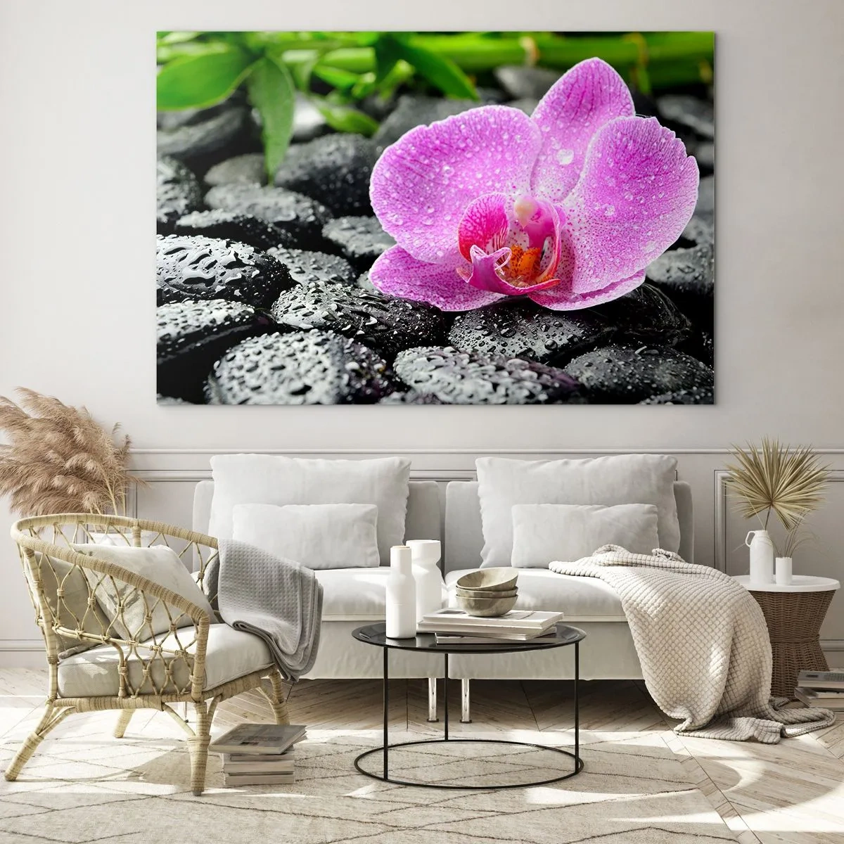 Obraz na skle - Jako otevřené srdce - 100x70 cm