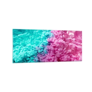 Obraz na skle - Rozhodující střet - 120x50 cm