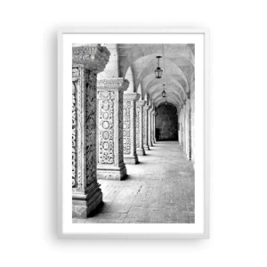 Plakát v bílém rámu - Kam...? - 50x70 cm