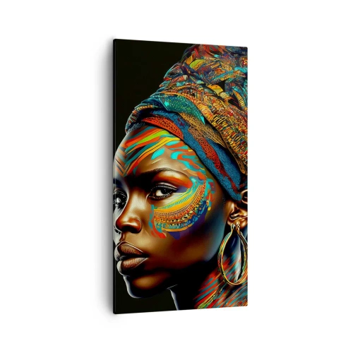 Obraz na plátně - Africká královna - 55x100 cm