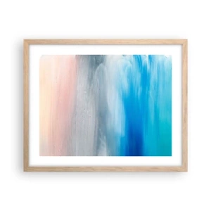 Plakát v rámu světlý dub - Živly: vzduch - 50x40 cm