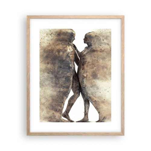 Plakát v rámu světlý dub - Z prachu povstali, aby milovali - 40x50 cm