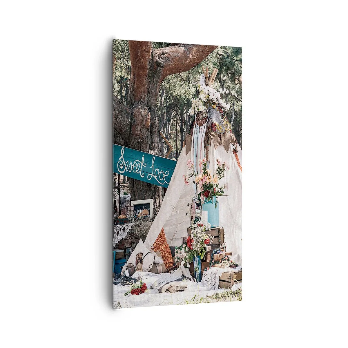 Obraz na plátně - Make love… - 65x120 cm