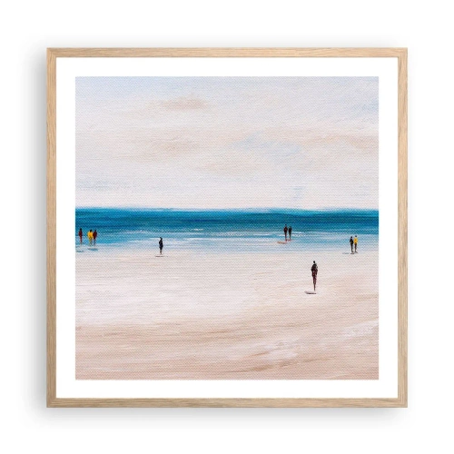 Plakát v rámu světlý dub - Přirozená potřeba - 60x60 cm