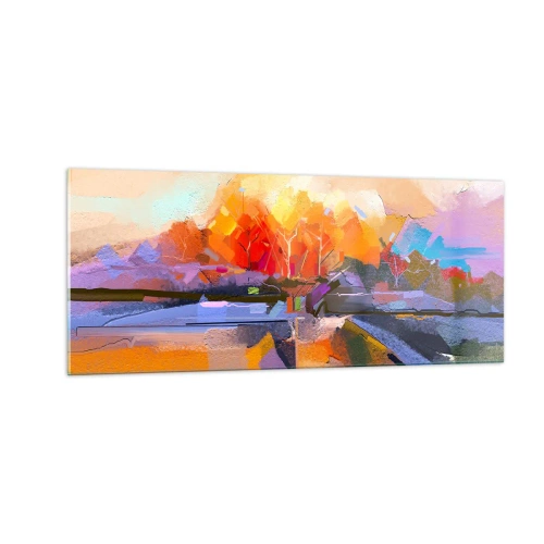 Obraz na skle - Je podzim - 100x40 cm