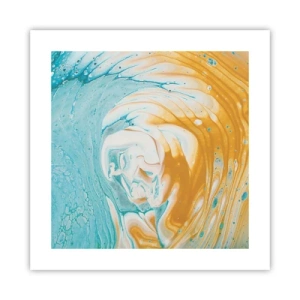 Plakát - Pastelový vír - 40x40 cm