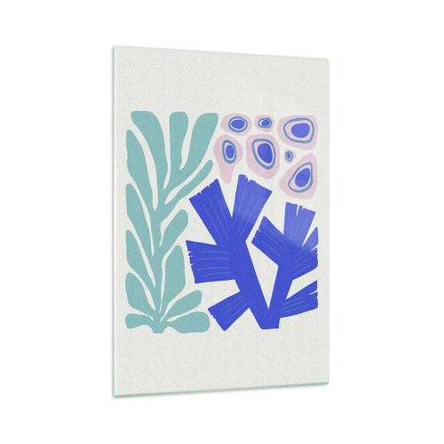 Obraz na skle - Podvodní zahrada - 70x100 cm