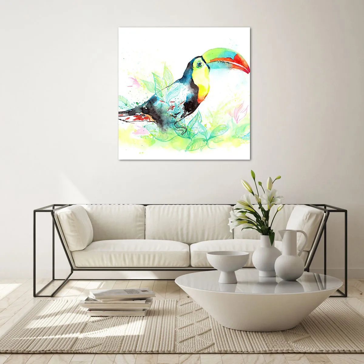 Obraz na skle - Barevný jako Jižní Amerika - 30x30 cm