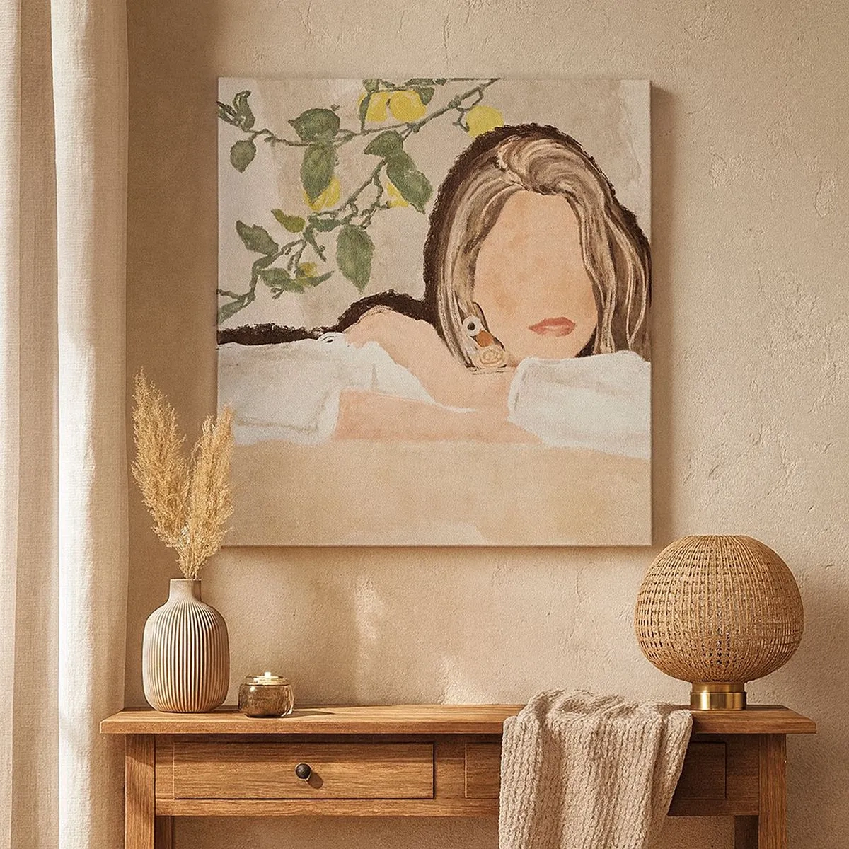 Obraz na plátně - Krasavice z jihu - 30x30 cm