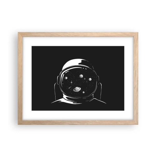 Plakát v rámu světlý dub - Skvělý výhled - 40x30 cm