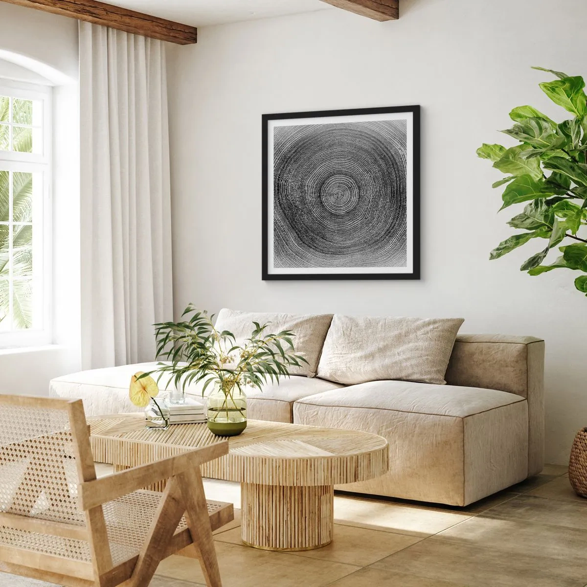 Plakát v černém rámu - Znamení doby - 50x50 cm